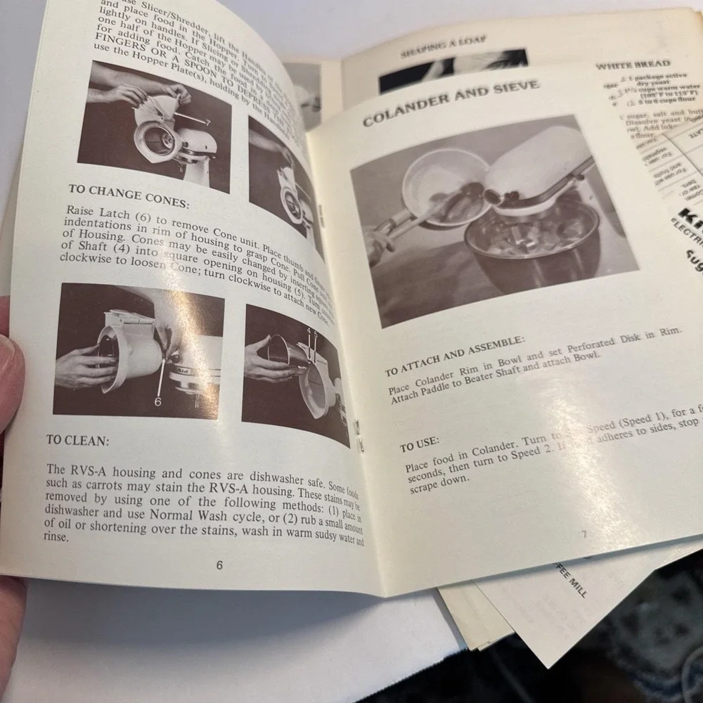 VTG‎ 1970s KitchenAid Electric Housewares Recipes & Instructions BOOKLET